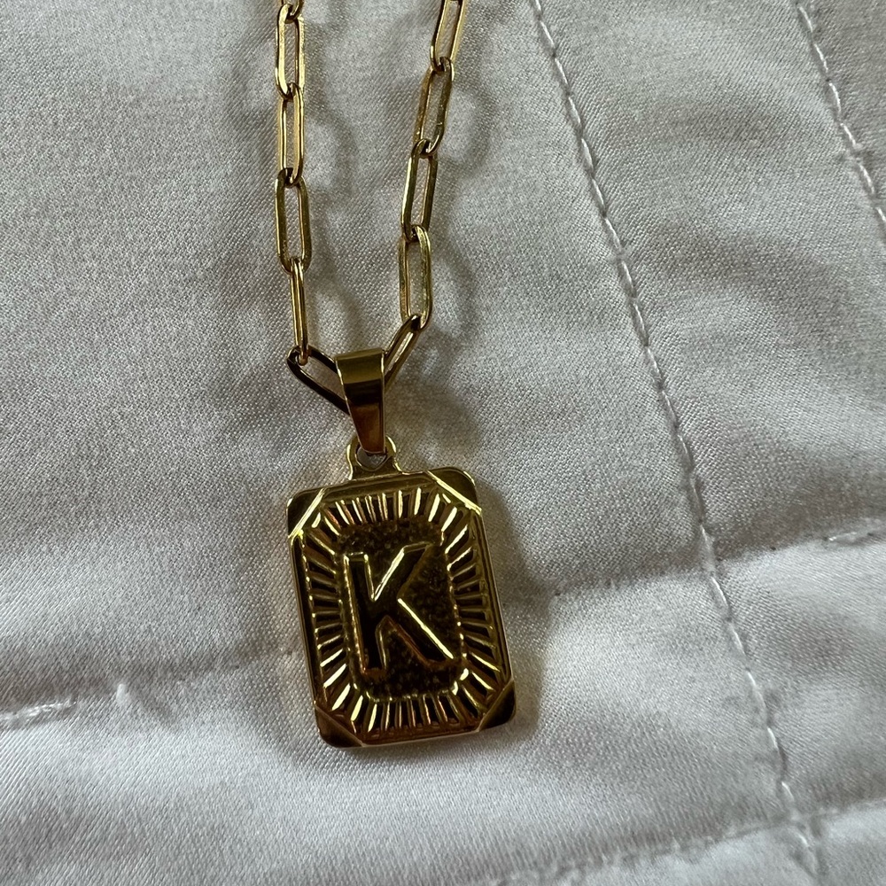 Gold K Necklace